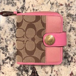 Pink Coach Wallet